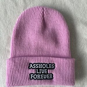 Pink winter hat
